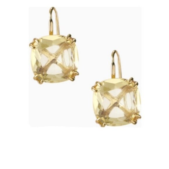 Stella & Dot Jewelry - :: S&D Citrine LUXE Cushion Drop Earrings